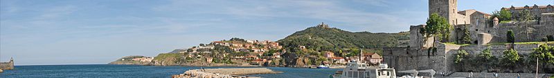 Le_port_de_Collioure_(5722096100).jpg:  	dalbera derivative work: Inkey, Collioure banner, CC BY 2.0